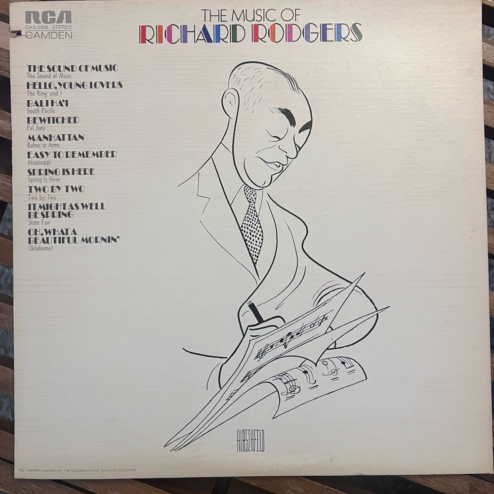 RCA Camden 'The Music of Richard Rodgers' Vinyl Record